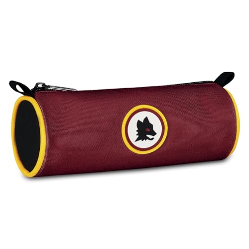 Seven AS Roma Portapenne Scuola Calcio Tombolotto, Rosso, Astuccio Ovale Per Penne, Matite e Accessori, Scuola Media e Superiore, Ragazzo
