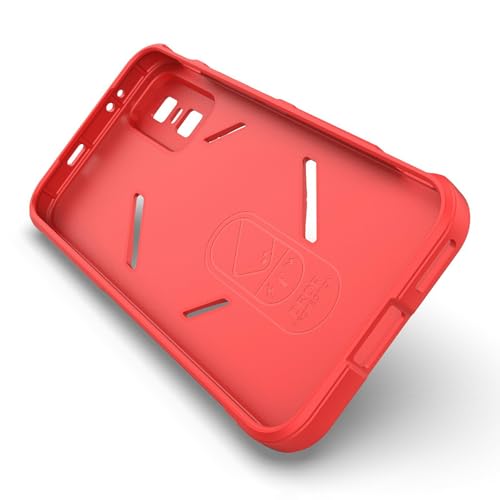 Image of UniqueTroy for Infinix GT 30 Pro 5G Phone Case Anti-Drop Soft TPU Rugged Back Cover - Red