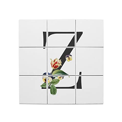 Carreaux céramique décoratif alphabet Z Zoe Zaia pour composition murale personnalisée