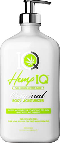 HEMP IQ Original Body Moisturizer | 100% Pure Hemp Seed Oil | Ultra-Hydrating Daily Moisturizer 18.25 oz.