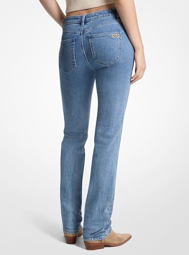 Michael Kors Women's Fur Collar Denim Jacket2