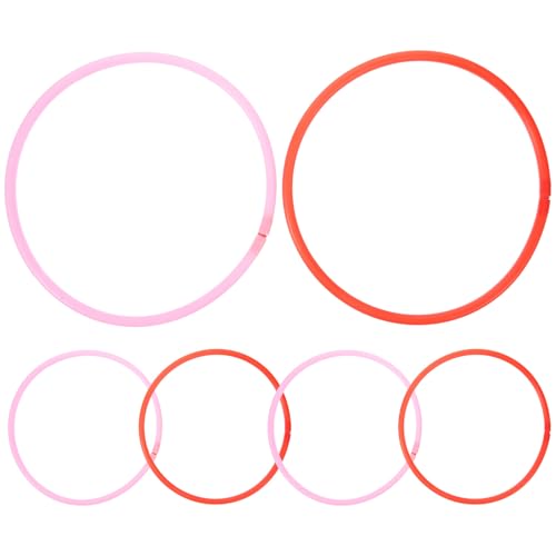 WEKAMOS 6個 水槽用大型浮動植物リング 再利用可能な頑丈プラスチック製給餌隔離リング 多種水草対応 餌拡散防止で簡単給餌 水族館 池 淡水