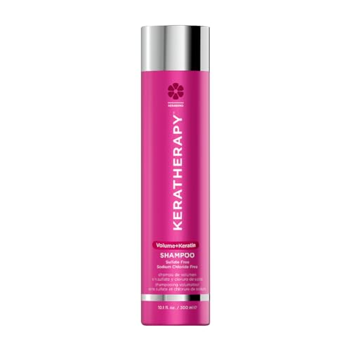 Keratherapy Keratin Infused Volume Shampoo 10.1 fl oz 300 ml - Volume Shampoo for Thin Hair - Kerabond Technology with Hemp Seed Oil Indian Laurel Extract Sea Kelp & Hydrolyzed Silk