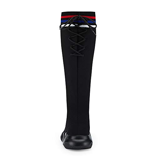 Casbeam Womens Knee High Boots High Top Shoes for Girls Comfortable Slip-On Sock Sneakers4