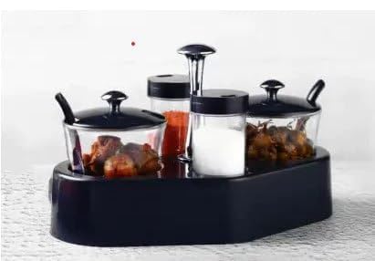 Image of 4 in 1 Pickle Container Jar Salt and Pepper Shaker for Dining Table