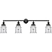 Innovations 215-BK-G184 Four Light Bath Vanity from Franklin Restoration Collection, Black