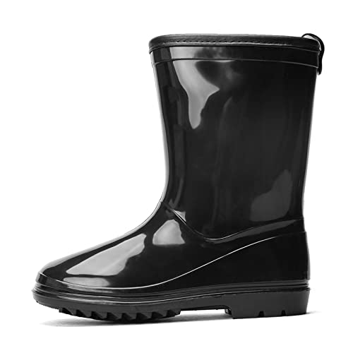 Kids Rain Boots Waterproof Rain Boot with Easy On for Toddler/Little Kid/Big Kid2