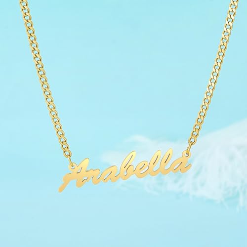 Custom Name Necklace chain Personalized Name charm Necklace Personalized 18K dainty gold name necklace for women Custom chain Necklace Gift for Women4