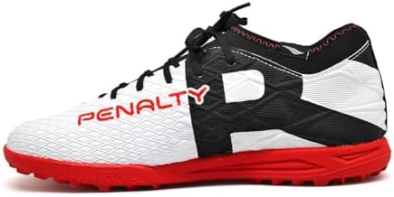 Ryu3点 Chuteira Penalty Society RX Locker Y-3, Branco, Vermelho e Preto