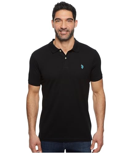 U.S. Polo Assn. Men's Slim Fit Solid Short Sleeve Jersey Polo Shirt