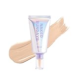 Naked Sundays BeautyScreen™ SPF 50 Mineral Peptide Foundation Tint – Skin Tint & Mineral Sunscreen | Radiant, Buildable Coverage, Acne-Safe, Infused with Peptides (2 Fair Sand, 1.01 oz)