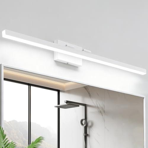 Image of IZORRO Modern Bathroom Vanity Light 40 inch, Rotatable, 32W Dimmable Led Bathroom Light Fixture Over Mirror, White Vanity Light Bar (Cool White 6000K)