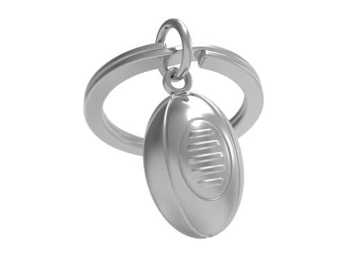 Metalmorphose MTM281-01 - Porta-chaves de futebol, PRATEADO, Tamanho único, Bola de rugby