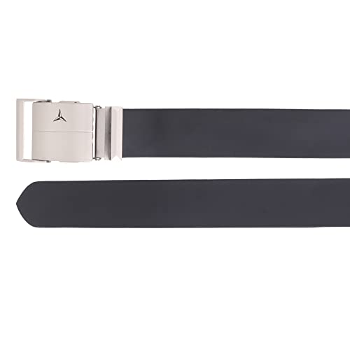 Image of Men's Formal Genuine Leather Auto-lock Adjustable Belt (JAFA-42-BL)