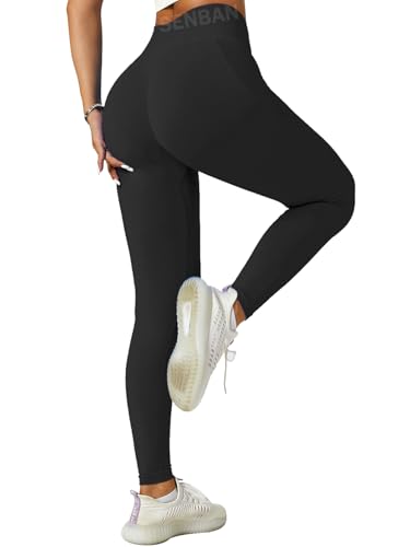 SENBAN 3 Piece Seamless Scrunch Leggings for Women High Waist Workout Athletic Yoga Pants Butt Lifting Booty Tights4