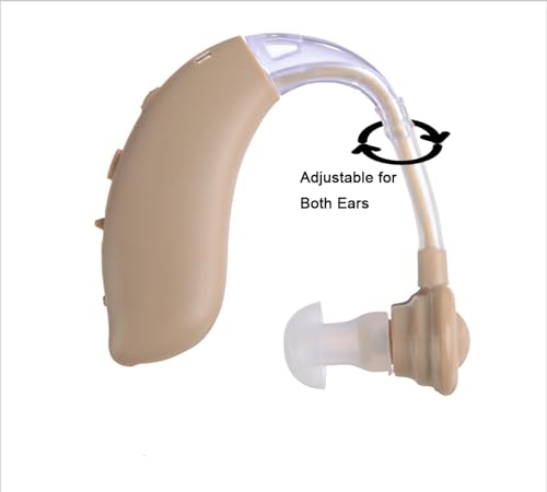Image of Rechargeable Hearing Aid for Seniors Digital Hearing Amplifier, Noise Cancelling with Magnetic Charging Base,Behind The Ear,BTE,TV,2-Pack