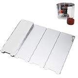 Paravento da Esterno,14 Piatti Paravento Fornello Campeggio In Alluminio Pieghevole per Fo...