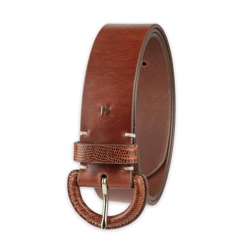 Cole Haan Women's Leather Covered Buckle Wide Width Belt for Dresses, Jeans, Trousers2