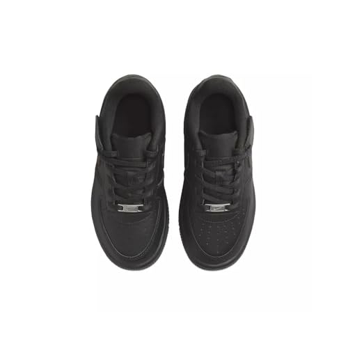 Nike Force 1 Low EasyOn Little Kids' Shoes (FN0237-001, Black/Black/Black) Size 1.54