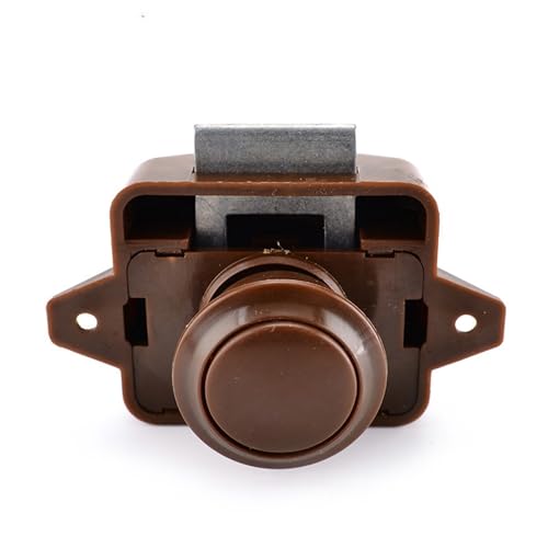 Verrou à bouton automatique pour placard de caravane et mobilier de bateau