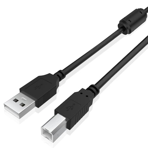 Image of Replacement USB A to Type B Printer Cable Cord Compatible with Canon MegaTank G3270, PIXMA MG3620, TS702a, TS6420a, TS7720, TR4720, TR7020a, TR8620a, G6020, imageCLASS LBP6030w (4.4FT)