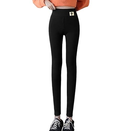 Polainas térmicas de Felpa, Pantalones cálidos de Invierno de Talle Alto, Polainas Gruesas de Lana de Cordero