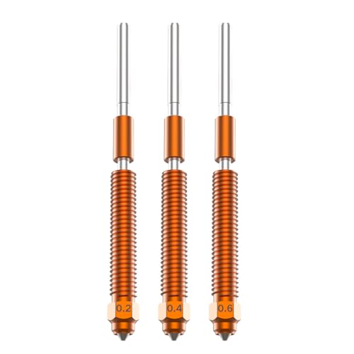 K2 Plus Hi Combo Nozzles Kit - Titanium Alloy, Copper Alloy, Hardened Steel & High Flow Nozzle Replacement Kit - Compati