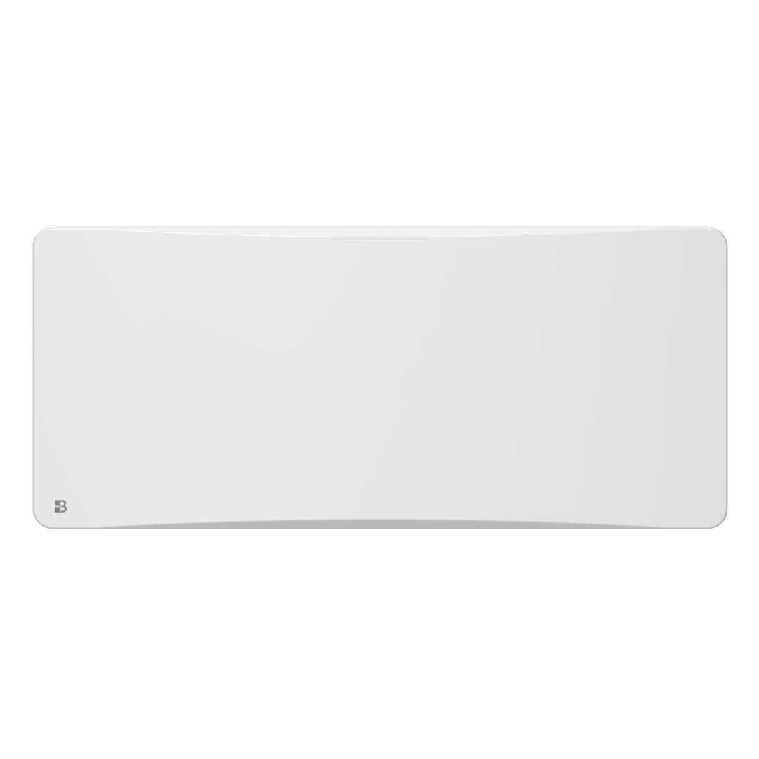 BESTHERM Bestherm Almea elektrischer Heizkörper, fester Wärmeträger, Gusseisen + Folie + Plug & Play, 2000 W, horizontal, weiß