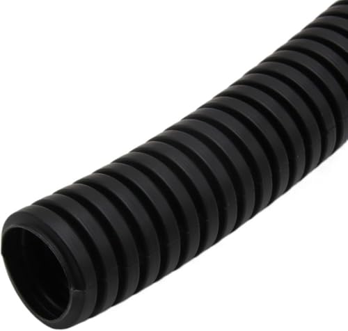 Conduit ondulé flexible en PP noir pour protéger les câbles de la maison