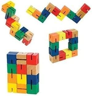 Miniatura 5 de Fidget Hand Sensory Descompresión Twist and Tangle Stress Relief Toys - Paquete de 5 incluyendo Original Tangle Jr Fidget Toy Wooden Fidget Cube