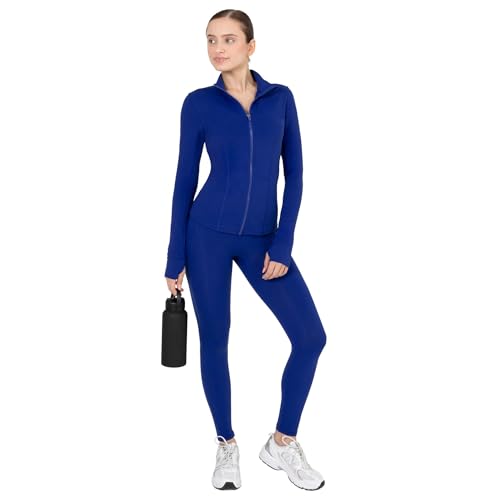 Image of YITTY Active Women's Ultraluxe Full Zip Jacket, Athleisure, 4-Way-Stretch, Thumbholes