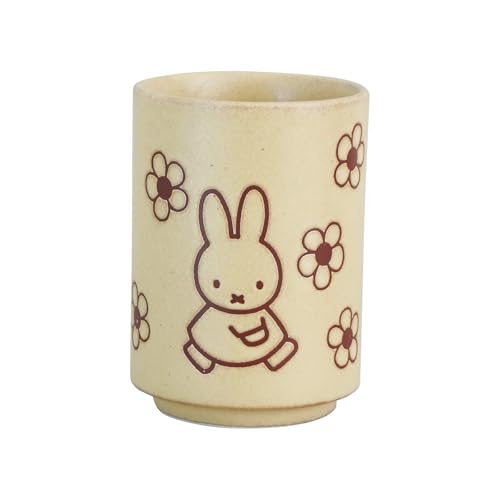 ディック・ブルーナ 「 ミッフィー 」 湯呑み カップ コップ 約270ml 電子レンジ 食洗機対応 お花 イエローベージュ 日本製 212144