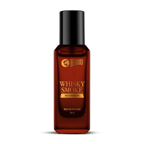 BEARDO Bourbon Whisky Smoke Perfume For Men, 20Ml | Oriental, Woody, Leathery | Long Lasting Mens Perfume | Best Date Night Fragrance Body Spray For Men | Christmas Gift For Men | Gift For Friends