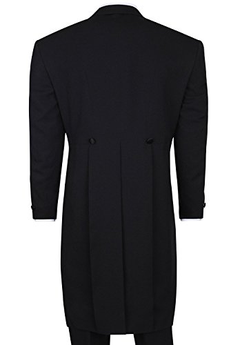 UMISS Men's Tailcoat 3-Piece Suit Peak Lapel Double Breasted Tuxedo Jacket Pants Vest Set2