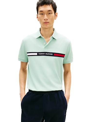 Image of Tommy Hilfiger Men's Short Sleeve Casual Polo Shirts in Regular Fit with Chest Logo Designs
