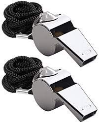 KGN Stainless Steel Silver Extra Loud Referee Coach Whistle with Lanyard for School Sports, Soccer, Football, Basketball and Lifeguard Protection - Pack of 2-picture-25