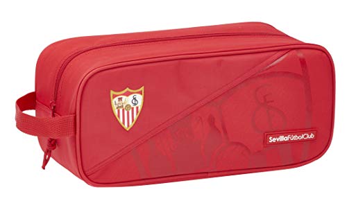 Safta Zapatillero Mediano de Sevilla FC Oficial  340x140x150mm Equipaje  Niños Unisex