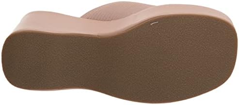 YOKI DUSKY-04 Women's Chunky Knit Mule Wedge, Beige, 10 M US | Image 3