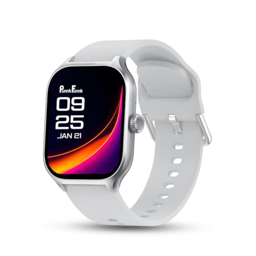 Image of PunnkFunnk Nexoro 2.01 inch Smartwatch for Men & Women Bluetooth Call, Heart Rate, SpO2, Sleep & 100+ Sports Modes, IP68 Waterproof, Compatible with Android & iPhone(Grey)
