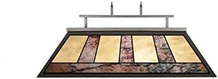 44 in. Odessa Billiard Light with Kd Frame, Stained Glass