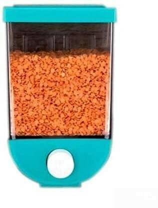ANJ EKART WALL MOUNTED CORNFLAKES/CEREAL/PULSES/BEANS/OATMEAL/CANDY/NAMKEEN/DRY FOOD STORAGE BOX/TANK - ML (ASSORTED COLOR)