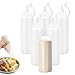 YOUYIKE 6 Pcs Squeeze Bottle, 250ml Botella de Salsa con Tapas, Dispensador de Botellas de Plástico, biberon Cocina - Sin BPA, para Condimentos, Salsa de Tomate, Mostaza, Mayonesa
