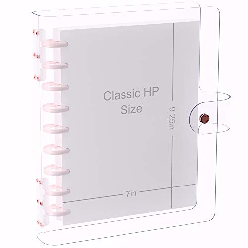 Discagenda Clarity Transparent See Through Clear PVC Planner Personal Organizer Binder Cover
