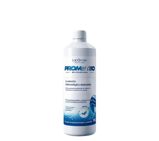 LabOncler PROMETEO Bio Cátasis Drain, Limpiador Biológico y Enzimático de Tuberías, Fórmula Biodegradable, 1 kg