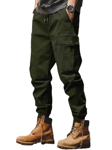 Image of Lymio Cargo for Men || Cotton Cargo Pant || Drawstring Waist Pant (Also Available in Plus Sizes) (101-104)