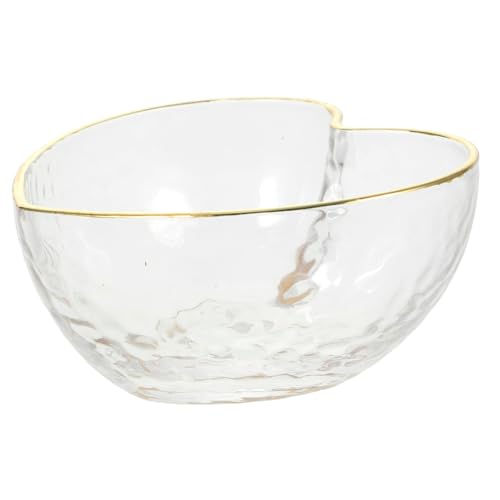 Cabilock Ciotola in Vetro Trasparente Ciotola da Insalata da Dessert per Servire Frutta Snack e Patatine