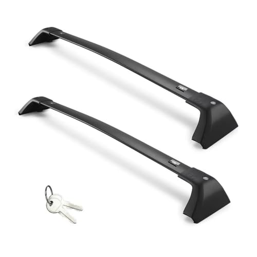Barras de techo negras para Toyota Highlander 2020-2025 portaequipajes de carga 2 piezas