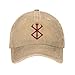 GBNERTHES Berserk Gaming Baseball Cap Cotton Cowboy Hat Fashionable for Man Woman Adjustable Natural