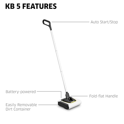 image for Karcher Kärcher KB 5 Electric Floor Sweeper Broom, for Carpets, Hardw