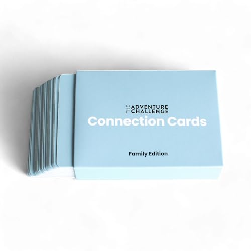 Family Connection Cards – 50 Conversation Starters for Kids and Adults – Interactive Family Bonding Game for Dinners, Road Trips, Vacations – Fun Icebreaker Questions for Meaningful Conversations